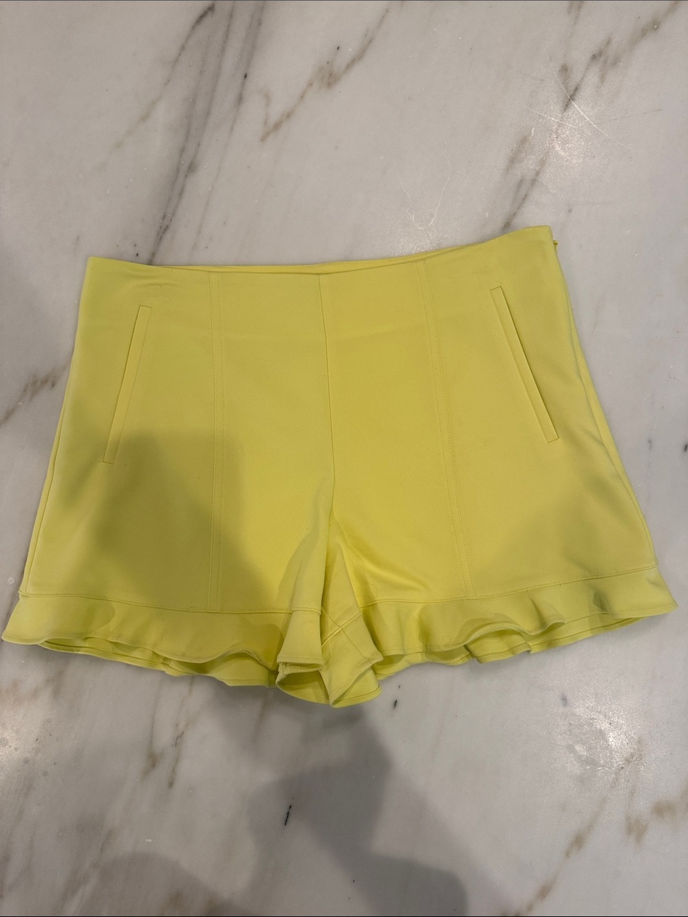 1. State Lemon Ruffle Hem Skort Shorts Size 8